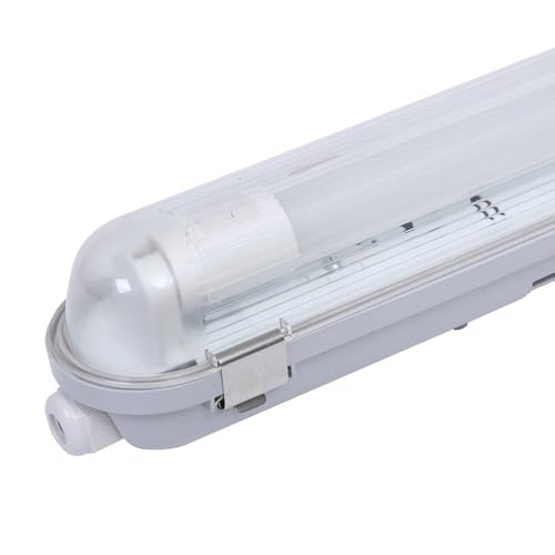 HOFTRONIC - LED-Feuchtraumleuchte 60 cm 6000K 9W 990lm 110lm/W Inkl. flimmerfreie LED Röhren verlinkbar Werkstattlampe IP65 Wasserfest Wannenleuchte kellerleuchte HOFTRONIC - LED-Feuchtraumleuchte 60 cm 6000K 9W 990lm 110lm/W Inkl. flimmerfreie LED Röhren verlinkbar Werkstattlampe IP65 Wasserfest Wannenleuchte kellerleuchte von HOFTRONIC
