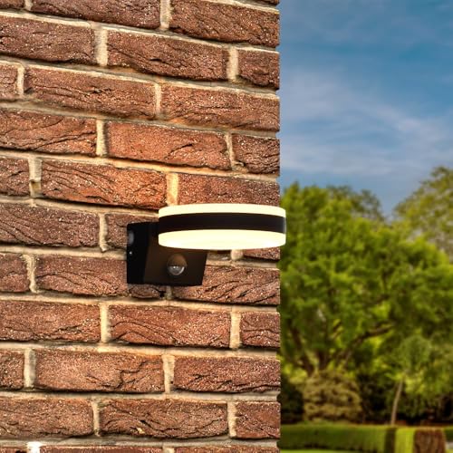 HOFTRONIC - LED Wandleuchte außen mit Bewegungsmelder - Corby - Inkl. Dämmerungssensor - IP65 wasserdicht - 1600 Lumen - 3000K warmweiß - 20 Watt - Schwarz - Aussenleuchte mit Dämmerungssensor HOFTRONIC - LED Wandleuchte außen mit Bewegungsmelder - Corby - Inkl. Dämmerungssensor - IP65 wasserdicht - 1600 Lumen - 3000K warmweiß - 20 Watt - Schwarz - Aussenleuchte mit Dämmerungssensor von HOFTRONIC