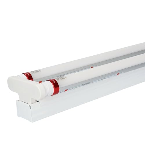 HOFTRONIC - LED Wannenleuchte T8 G13 150cm 30 Watt 10500lm 4000K Neutralweiß 175lm/W IP20 Flimmerfrei Röhrenlampe Energiesparlampen Bürobeleuchtung für Garage Konferenzraum Büro Schule Restaurants von HOFTRONIC