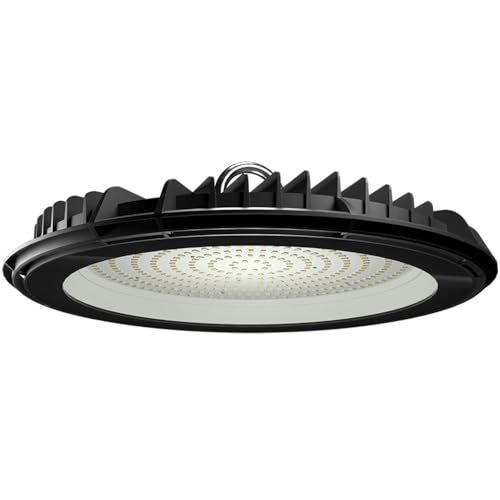 HOFTRONIC Pluto - LED High Bay 200W - 20.000 Lumen - 4000K neutralweiß - IP65 Wasserdicht - UFO LED Flimmerfrei - LED Hallenstrahler für Lagerhallen, Werkstatt & Industriebeleuchtug von HOFTRONIC