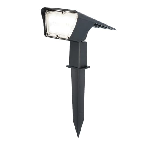 HOFTRONIC - Solar Gartenstrahler Odessa Superhell 300 Lumen IP65 Wasserdicht 6000K LED Solarlampen für Außen Solarleuchte mit Erdspieß Solar Strahler Wintersolar Solarpanel Warmweiß von HOFTRONIC