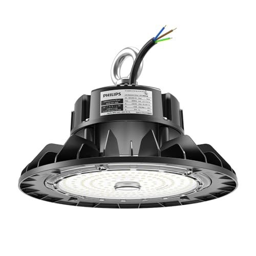 HOFTRONIC - Triton LED High Bay - 150W 26.250 Lumen (175lm/W) - Philips Driver - 4000K Neutralweiß - Samsung LEDs - IP65 Wasserdicht - 1-10V Dimmbar - 5 Jahre Garantie - Hallenstrahler - LED Ufo von HOFTRONIC