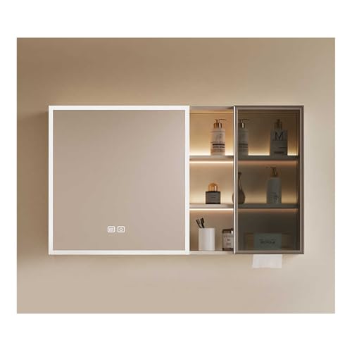 HOFUNTRE Badezimmerschrank Mit Spiegel，Badschrank Hängend，Mutital Spiegelschrank，Geeignet for Badezimmer In Verschiedenen Szenarien Wie Wohnungen, Hotels, Mietshäusern Usw.(100cm/39.3in) von HOFUNTRE