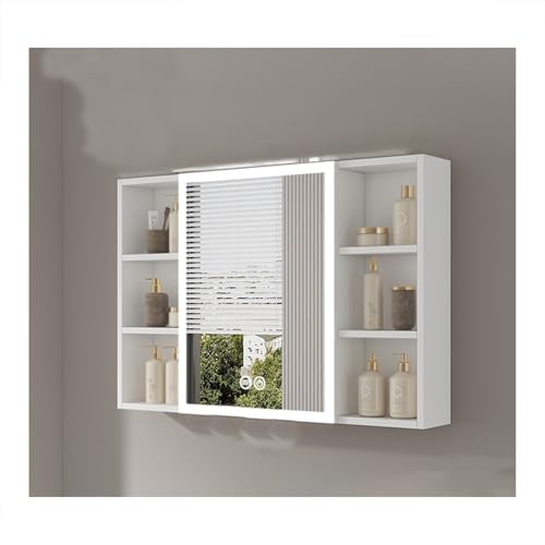 HOFUNTRE Badezimmerschrank Mit Spiegel，Hängeschrank Badspiegel，Geeignet for Häuser, Wohnungen, Hotelzimmer, Mietshäuser, Fitnessstudios Und Personalwohnheime(100 * 68cm/39.4 * 26.7in) von HOFUNTRE