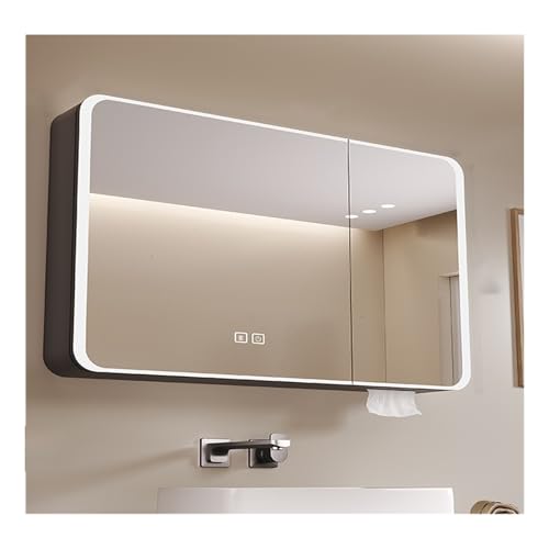 HOFUNTRE Badschrank Hängend,Hängeschrank Spiegelschrank Fürs Bad ,Hochauflösender Spiegel, Antibeschlagfunktion, Aluminiumlegierungsmaterial, Geeignet for Mehrere Szenen(Gray,60 * 70cm/23.6 * 27.5in) HOFUNTRE Badschrank Hängend,Hängeschrank Spiegelschrank Fürs Bad ,Hochauflösender Spiegel, Antibeschlagfunktion, Aluminiumlegierungsmaterial, Geeignet for Mehrere Szenen(Gray,60 * 70cm/23.6 * 27.5in) von HOFUNTRE