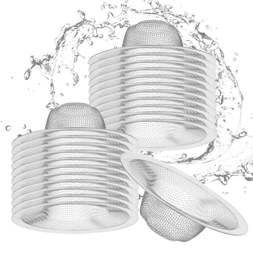40 Stück 11,4 cm Netz-Spülbeckensieb für Küche, Edelstahl-Abflusssieb – robuster Schrägkorb-Filterfalle für Küchenspülen, Badezimmer, Dusche, Bodenabflüsse 40 Stück 11,4 cm Netz-Spülbeckensieb für Küche, Edelstahl-Abflusssieb – robuster Schrägkorb-Filterfalle für Küchenspülen, Badezimmer, Dusche, Bodenabflüsse von HOFURME