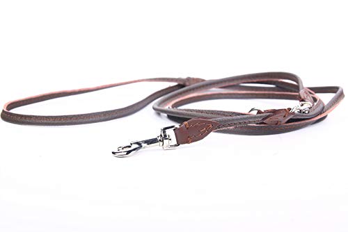 HOGACA edle Echt-Leder-Hundeleine 961 8mm x 220cm, perfekt für kleinere Hunde HOGACA edle Echt-Leder-Hundeleine 961 8mm x 220cm, perfekt für kleinere Hunde von HOGACA