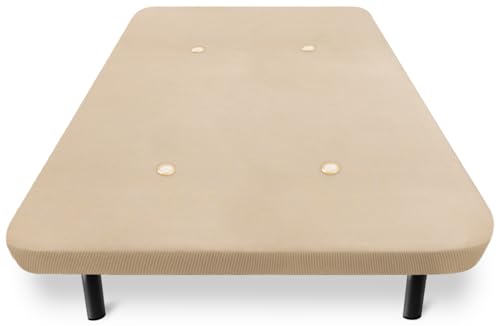HOGAR24 ES Gepolsterter Boden | Hergestellt aus Querstangen und Transpirationsventilen | 3D-Gewebe in Beige | Inklusive 26 cm Gewindemetallbeinen | Maße: 160 x 190 cm HOGAR24 ES Gepolsterter Boden | Hergestellt aus Querstangen und Transpirationsventilen | 3D-Gewebe in Beige | Inklusive 26 cm Gewindemetallbeinen | Maße: 160 x 190 cm von HOGAR24 ES