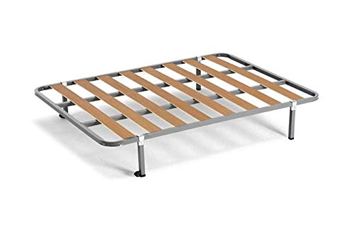 HOGAR24 ES Lattenrost Basic + 4 quadratische Beine 26 cm, 150 x 190 cm von HOGAR24 ES