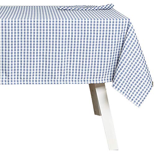 HOGARYS Masge Set Tischdecke Plus Servietten, Polyester, Blau, 150_x_250cm von HOGARYS