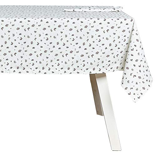 HOGARYS Set aus Tischdecke und Servietten, Polyester, Liber Original, 150_x_150cm von HOGARYS
