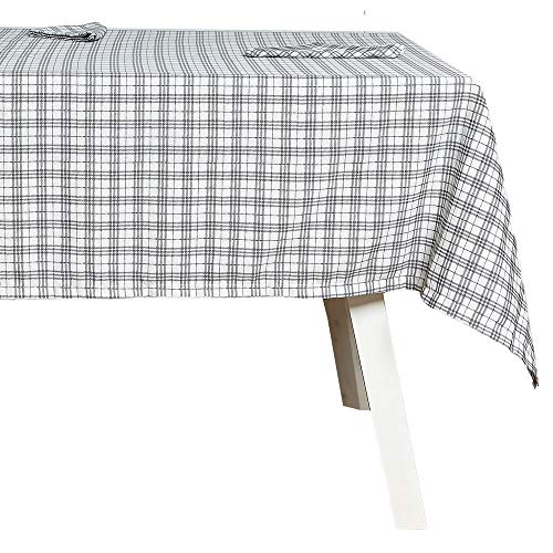 HOGARYS Toel Set Tischdecke Plus Servietten, Polyester, Neutraler Touch, 150_x_150cm von HOGARYS