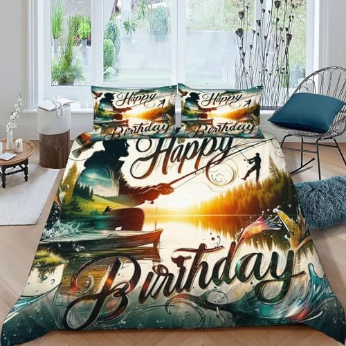HOGDISAJD Angel Bettbezug Weiche Feder künstlerischer Stil 3D Effekt Luxus Bettbezug Set Mit Reißverschluss 3 Stück Für Kinder Jugendliche König（220x240cm） von HOGDISAJD