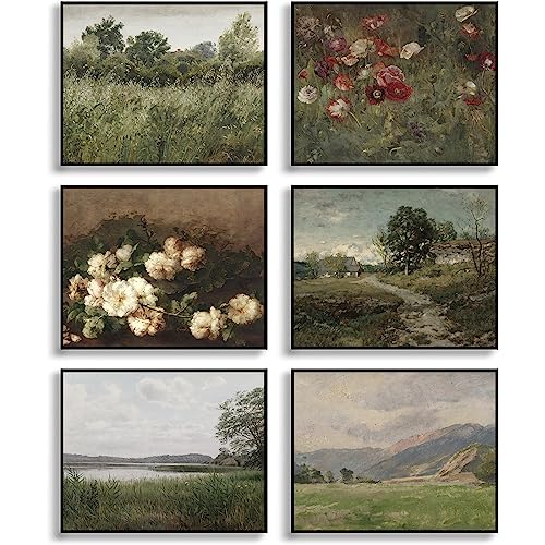 klassisches Ölgemälde, Leinwand Kunst, für Wohnzimmer, Schlafzimmer, Vintage Außenränder, Gemälde, Drucke, Bauernhaus Dekor, Badezimmer Dekor, Wandkunst 11x14 Inches (27.9x35.6cm) Unframed von HOGEBIG