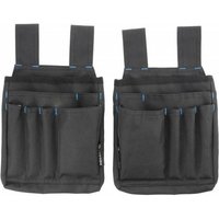 Högert 2-tlg. Werkzeugtasche mit 7 Fächern aus Oxford 600D von HOGERT