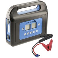 Högert Technik - Gerät de starter 400 a mit Kompressor Starter batterie de auto Booster Starter Powerbank Kompressor integriert mit 8 bar Druc von HOGERT