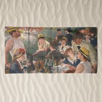 Luncheon Of The Boating Party Strandtuch, Pierre-Auguste Renoir, Kunst, Strandmode, Strandkunst, Handtuch, Digitaldruckkunst, Høghheim von HOGHHEIM