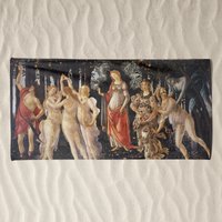 Primavera, 1477, Strandtuch, Sandro Botticelli, Kunst, Strandmode, Strandkunst, Handtuch, Digitaldruckkunst, Høghheim von HOGHHEIM