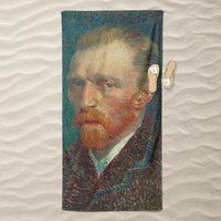 Strandtuch, Selbstportrait, Vincent Van Gogh, Kunst, Strandmode, Strandkunst, Handtuch, Digitaldruckkunst, Høghheim von HOGHHEIM