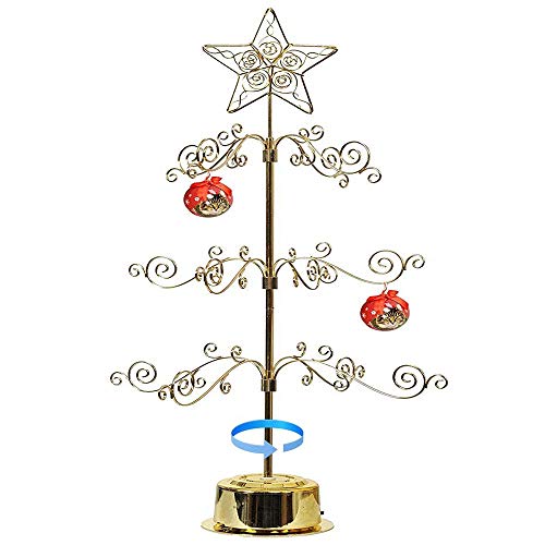 HOHIYA 61 cm Metall Ornament Display Baum Ständer Drehbarer Halter Aufhänger Drahthaken Hängend für Osterei Weihnachtskugeln Kugel Dekorationen Geschenk Handwerk Tischplatte Gold HOHIYA 61 cm Metall Ornament Display Baum Ständer Drehbarer Halter Aufhänger Drahthaken Hängend für Osterei Weihnachtskugeln Kugel Dekorationen Geschenk Handwerk Tischplatte Gold von HOHIYA