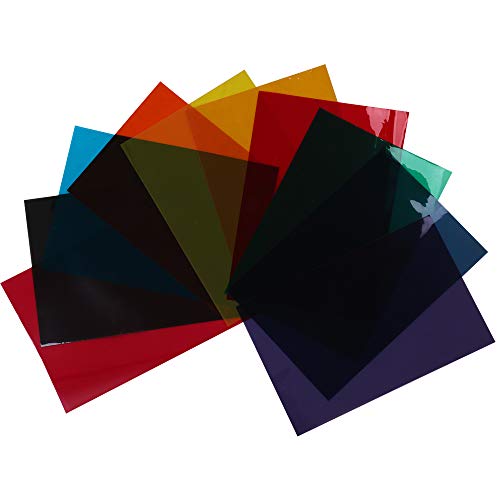 HOHOFILM Fensterfolie, selbstklebend, A4, 21 x 29,7 cm, 10 Farben von HOHOFILM