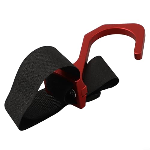 1 Auto Lenkrad Haken Aluminium Schwarz 1 Auto Lenkrad Haken Aluminium Silber 1 Auto Lenkrad Haken Aluminium Rot (red) von HOHOVYVY