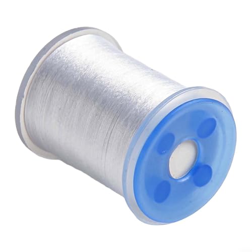 100 m 70D zum Fliegenbinden, fluoreszierendes Nylon zum effektiven Köderbinden zum Fliegenfischen (weiß) von HOHOVYVY