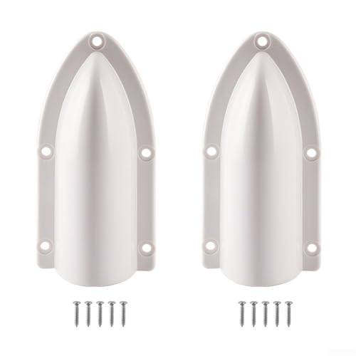 2 Stück Marine Boot Abflussabdeckung ABS Material für optimalen Schutz gegen Meerwasserrückfluss (weiß) von HOHOVYVY