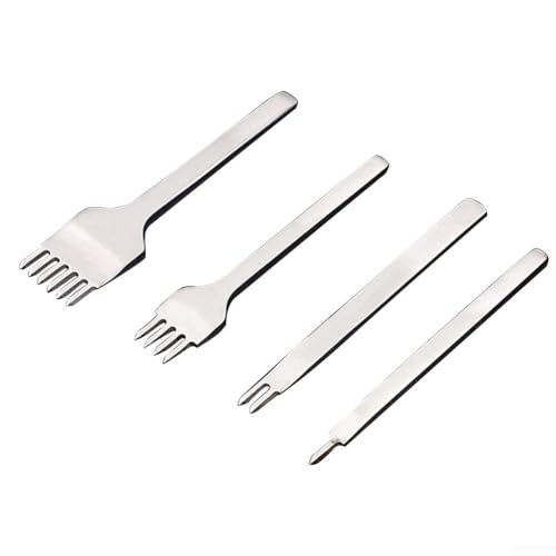 4 Stück Stanzwerkzeuge Zum Nähen DIY Leder -Herstellung Werkzeug (4mm) von HOHOVYVY