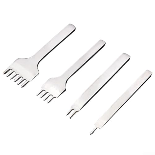4 Stück Stanzwerkzeuge Zum Nähen DIY Leder -Herstellung Werkzeug (5mm) von HOHOVYVY