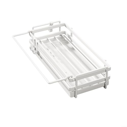 Compact Kitchen Sink Organizer Punch Sponge and Brush Holder in Elegant Design (white) von HOHOVYVY