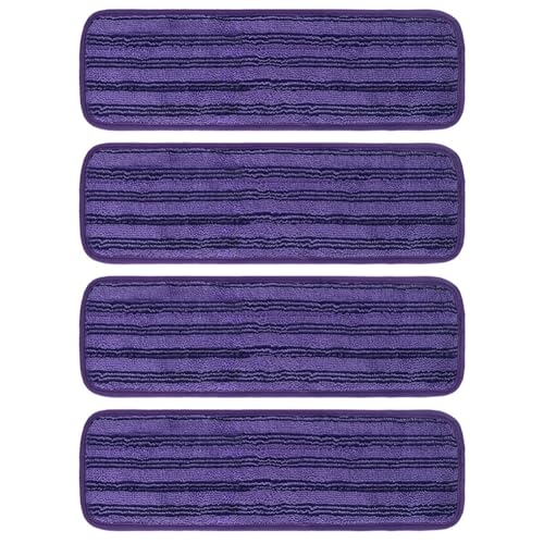 Dirt Busting PerFor Formance Premium Wiederverwendbare Wischmopp-Pad-Set, passend für die meisten Standard-Mopps, inkl. (lila) von HOHOVYVY