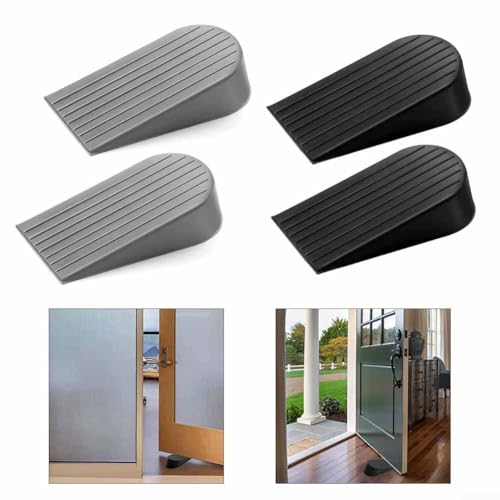 Diverse Applications TPR Heavy Duty Door Blockers (Set of 2) with Unique Non Skid Features (Black) von HOHOVYVY