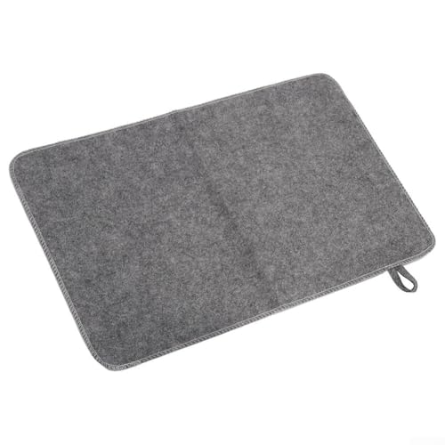 Effizient saugfähiger Filz für Sauna-Matte, perfekt für Dampfbäder und Badebereiche (grau) von HOHOVYVY