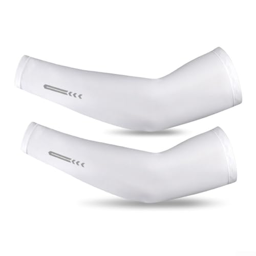 Ein Paar Kühlen Von Ärmeln Verschiedene Sportliche Aktivitäten (XXL White) von HOHOVYVY