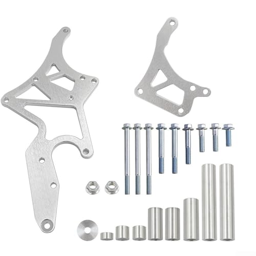 For Engine Alternator Power Steering Bracket Kit for 4 8L 5 3L 6 0L 6 2L Serpentine Belt ModeFor Biscayne Air (Silver) von HOHOVYVY