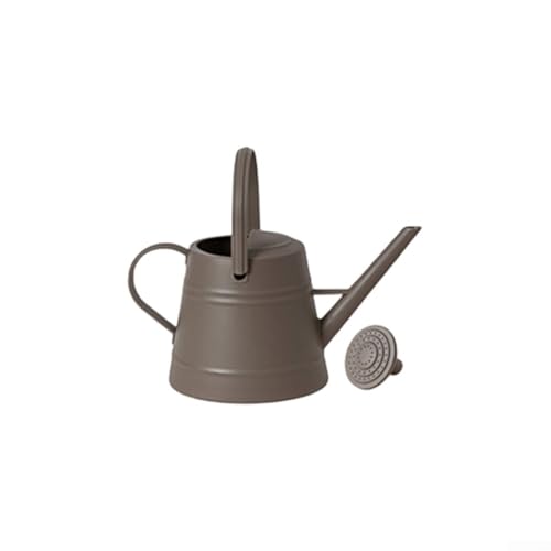 Gießkanne aus Kunststoff, 3 8 l, ergonomisch für alle Ihre Gartenarbeiten (braun) von HOHOVYVY