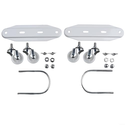 HOHOVYVY 2 Stück Ölradiator Standfüße Rollbrett Heizung Rollen Transportrollen Heizgerät Zubehör(White) von HOHOVYVY