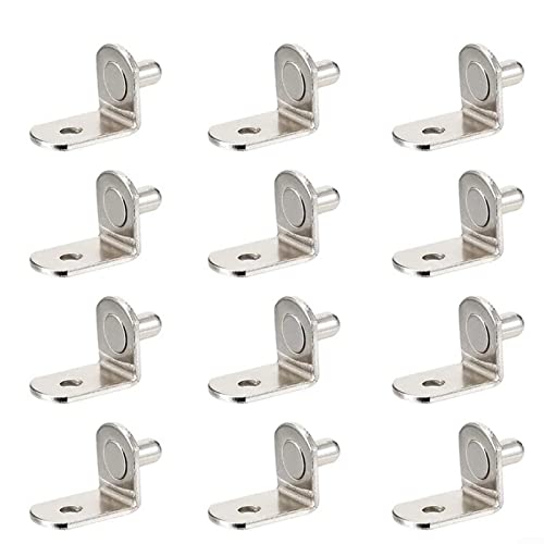 HOHOVYVY 20 Stück Regalbodenträger Edelstahl Regalstützen Stifte, 6mm Regalstütze Regalhalterung Pegs Metall Bodenträger für Bücherregal Küche Schrank Möbel Glas Boden Unterstützung von HOHOVYVY