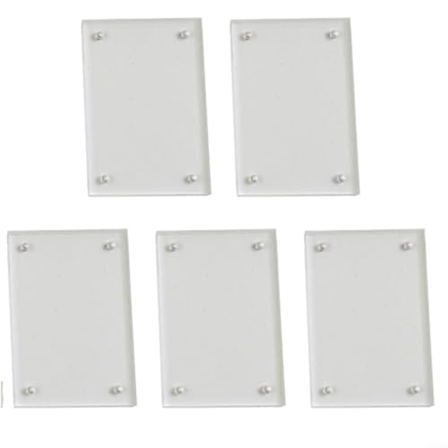 HOHOVYVY 5 Stück Acryl Magnetische Bilderrahmen, 6×9cm Transparent Kleine Rahmenloser Doppelseitiger Acryl Bilderrahmen Bildanzeige(10.2 * 15.2cm) von HOHOVYVY