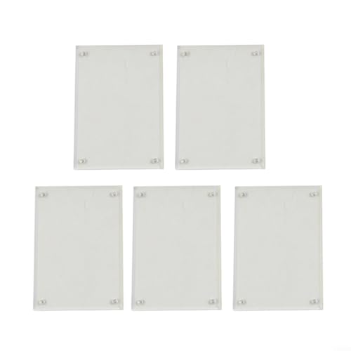 HOHOVYVY 5 Stück Acryl Magnetische Bilderrahmen, 6×9cm Transparent Kleine Rahmenloser Doppelseitiger Acryl Bilderrahmen Bildanzeige(6 * 9cm) von HOHOVYVY