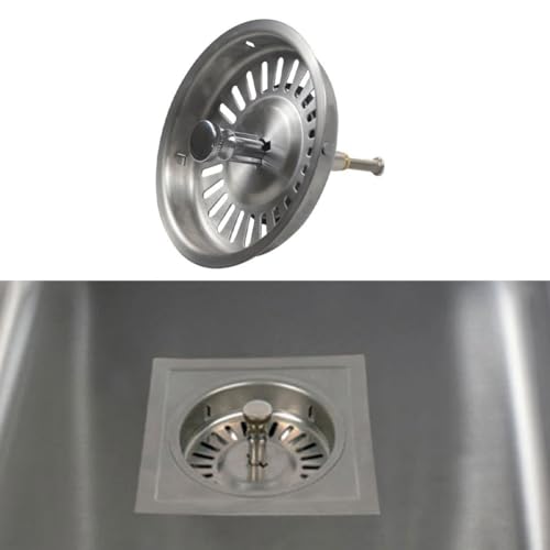HOHOVYVY Abflussstopfen,Abflusssieb Küchenspüle,92MM Edelstahl Spülbecken Sieb Abflussfilter Ersatz Küchenspüle Ablaufsieb Mit Dichtung HOHOVYVY Abflussstopfen,Abflusssieb Küchenspüle,92MM Edelstahl Spülbecken Sieb Abflussfilter Ersatz Küchenspüle Ablaufsieb Mit Dichtung von HOHOVYVY