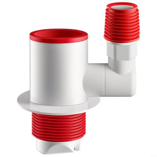 HOHOVYVY Ablaufgarnitur Spüle, Waschmaschine Abfluss Adapter, Für 360° Drehbaren Dual-Seal Ablaufanschluss Für Waschmaschinen Und Spülen von HOHOVYVY