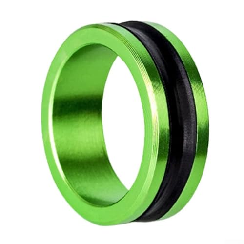 HOHOVYVY Aluminium Angelschnur Führungsring Anti-Rutsch Knotenspanner Werkzeug Für Angelrollen Mit Gummierung(1pc green) von HOHOVYVY