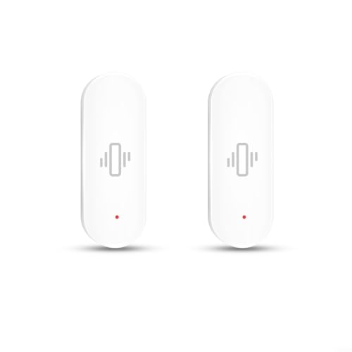 HOHOVYVY Briefkasten Sensor,Bewegungsmelder Alarm,Für Tuya WIFI Smart Vibrationssensor Echtzeit-Bewegungsmelder Für SmartLife App Alarmhistorie(2 Stück) von HOHOVYVY