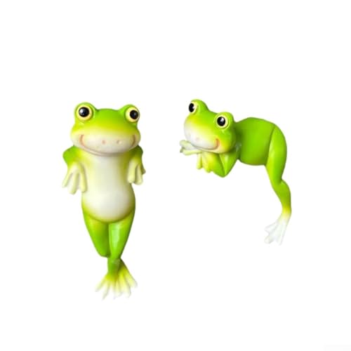 HOHOVYVY Dekorative Frosch Figuren Aus Harz Gartendeko Miniatur Skulpturen Für Zaun Blumentopf Terrasse 2Er Set HOHOVYVY Dekorative Frosch Figuren Aus Harz Gartendeko Miniatur Skulpturen Für Zaun Blumentopf Terrasse 2Er Set von HOHOVYVY