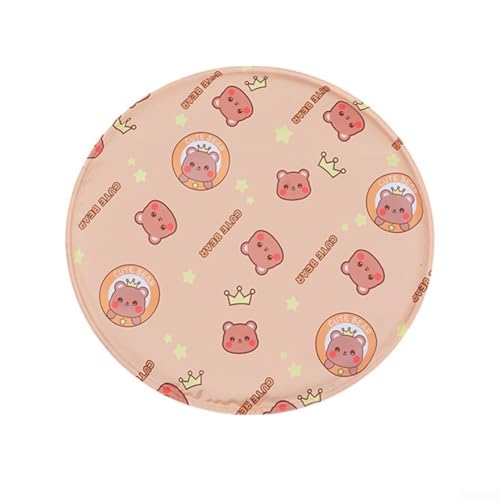 HOHOVYVY Die Lösung für heißes Wetter, rundes Kühlgel-Pad für Haustiere, entworfen, um Ihre pelzigen Freunde kühl zu halten, (B 30 cm) von HOHOVYVY