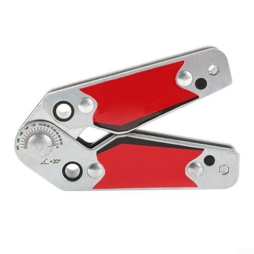 HOHOVYVY Einstellbarer Magnetischer Schweißwinkel 20°-200° Mit Sechskantschlüssel Doppelseitig Magnet Schweißhalterung 77 Lbs Haltekraft(M) von HOHOVYVY