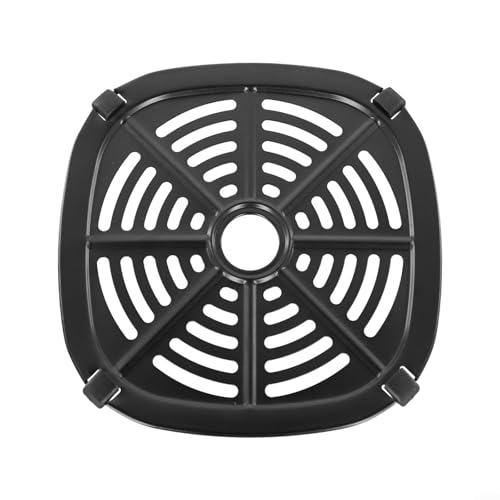 HOHOVYVY Gitter Für Heißluftfritteuse,Air Fryer Grillplatte Edelstahl Grillrost Mit Gummipuffer Für Heißluftfritteuse Zubehör(20.8×20.8cm) von HOHOVYVY