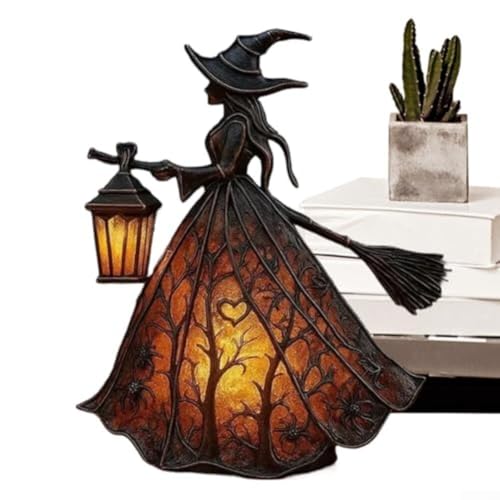 HOHOVYVY Halloween Hexen Lampe Gotik Hexenhut Harz LED Tischlampe Desktop Dekoration Schwarze Atmosphäre Beleuchtung HOHOVYVY Halloween Hexen Lampe Gotik Hexenhut Harz LED Tischlampe Desktop Dekoration Schwarze Atmosphäre Beleuchtung von HOHOVYVY